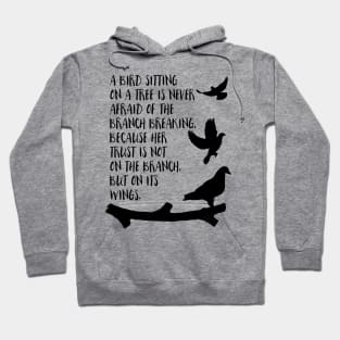 A Bird sitting on a tree Hoodie